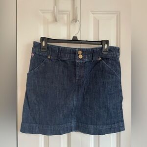 Lilly Pulitzer Palm Beach Fit Dark Wash Denim Jean Skirt